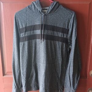 Old Navy Gray and Black Sweatshirt with Quarter-Zip